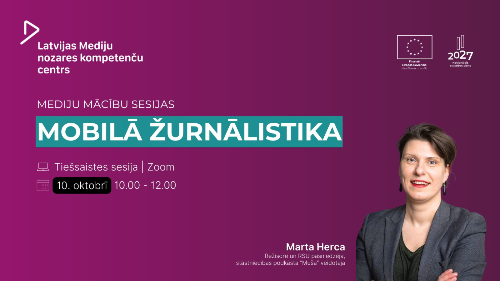 Atvērta pieteikšanās mediju apmācību tiešsaistes sesijai 